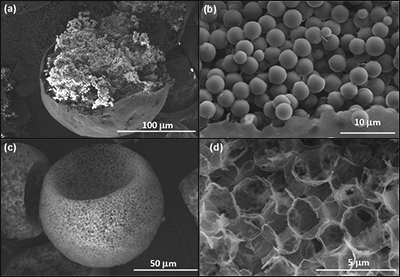 Pomegranate-like polymer particles and PIOSes.